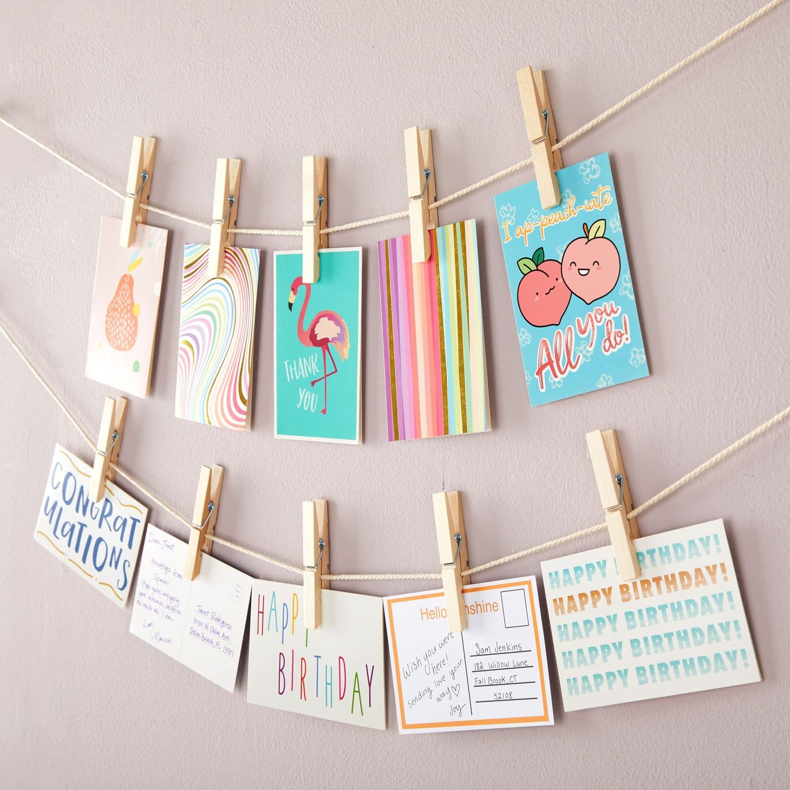 Juvale 100-Pack Large 4 Inch Wooden Clothespins - Heavy Duty Outdoor Clothes Clips For Hanging Clothes, Art, Crafts, Photo Displ